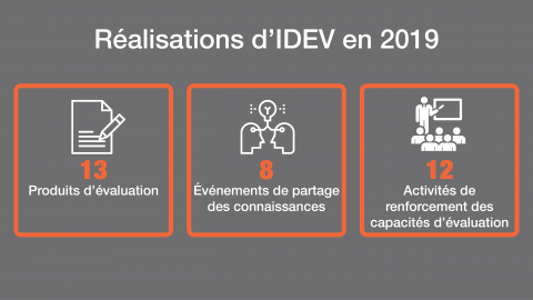 Realisations d'IDEV en 2019